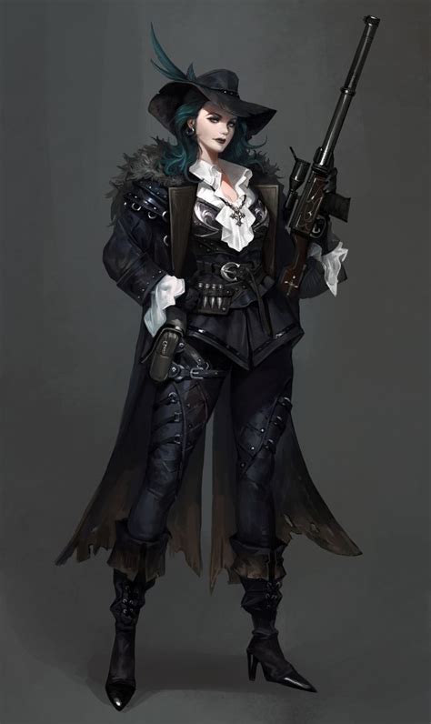 ArtStation - Vampire hunter, sunong :) | Character portraits, Steampunk ...