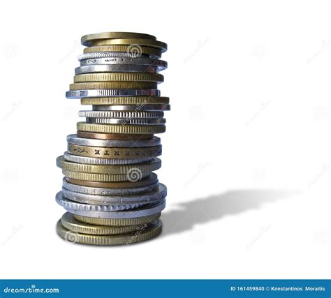 Stack of coins stock photo. Image of bank, coin, economy - 161459840