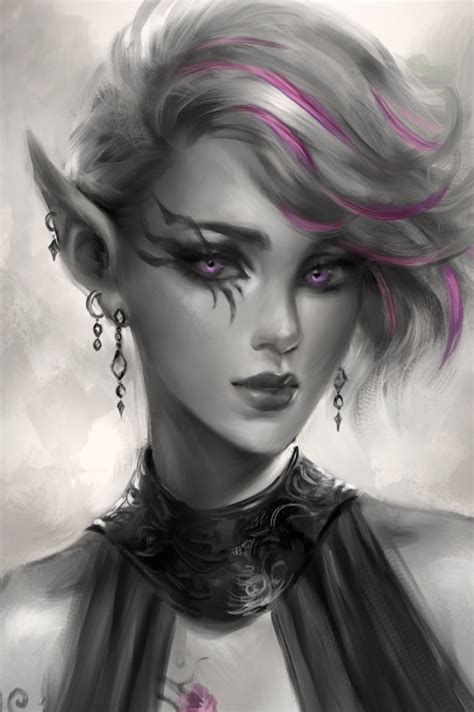 female elf | Tumblr | Elf art, Female elf, Character portraits