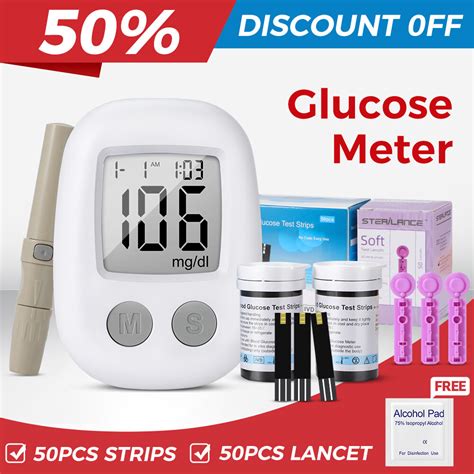 [Complete Set] YOUWEMED Blood Glucose Monitor Full Set Glucometer with ...