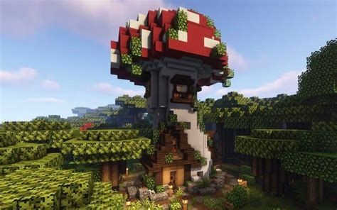 A mushroom house i made :)): Minecraftbuilds | Minecraft houses, Minecraft architecture ...