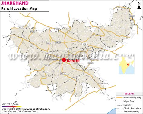 Ranchi Location Map, Where is Ranchi