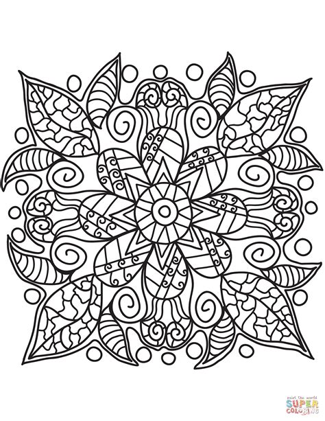 Pop Art Flower coloring page | Free Printable Coloring Pages