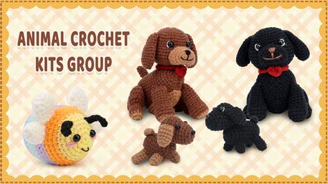 Animal Crochet Kits Group - YouTube