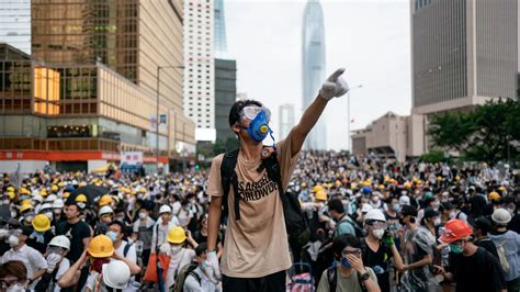 Hong Kong protestors stand up to China amid fears of crumbling autonomy