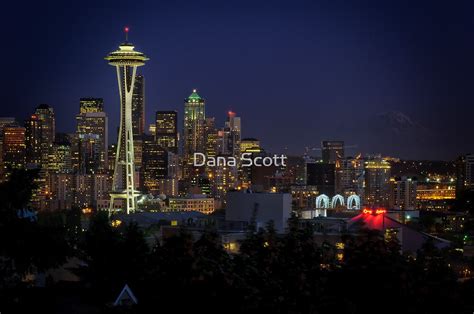 "The Emerald City - Seattle, WA" by Dana Scott | Redbubble