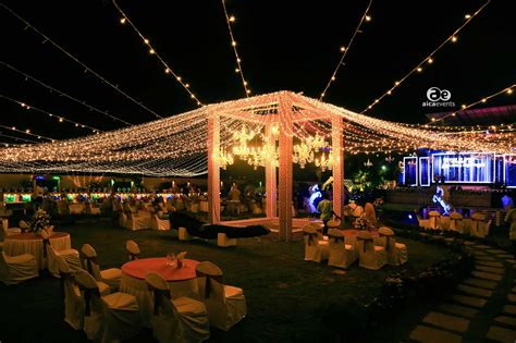 Sangeet Outdoor Decoration - Aica Events | Outdoor decor, Outdoor, Wedding stage