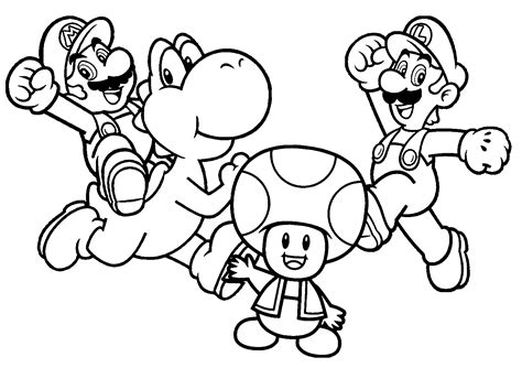 Printable Mario And Luigi Coloring Pages - Free Printable Templates