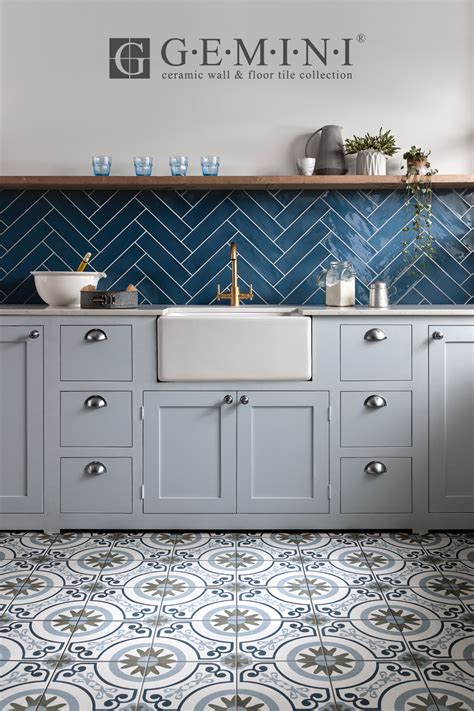 Blue Kitchen Wall Tiles - TwilaPeterson