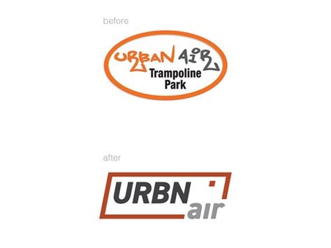 Urban Air logo quick fix before and after | ? logo, Tech company logos, Urban