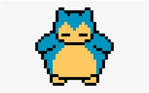 Snorlax - Pixel Art Pokemon Snorlax - Free Transparent PNG Download - PNGkey