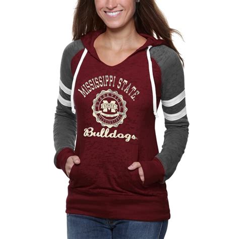 Mississippi State Bulldogs Ladies Formerly Burnout Pullover V-Neck ...