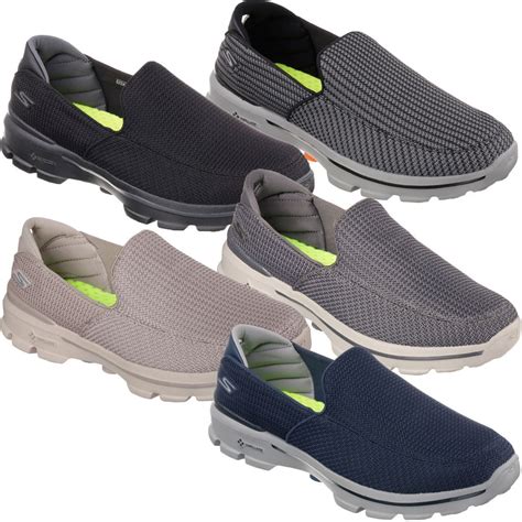 Skechers GO Walk 3 Slip On Lightweight Mens Street Walking Performance ...