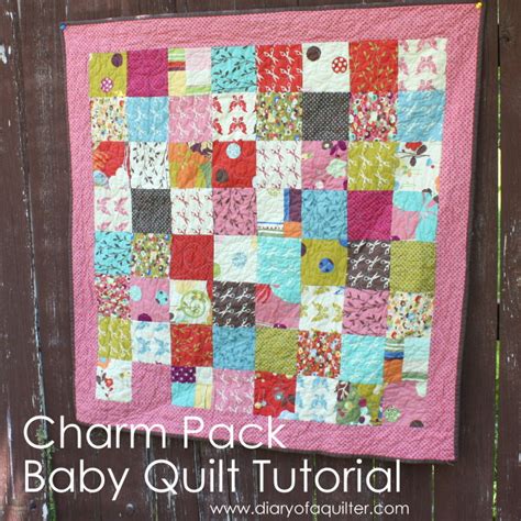 Charm-pack baby quilt tutorial - Diary of a Quilter - a quilt blog