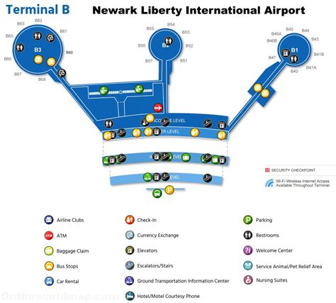 Newark Airport Layout Of Terminals