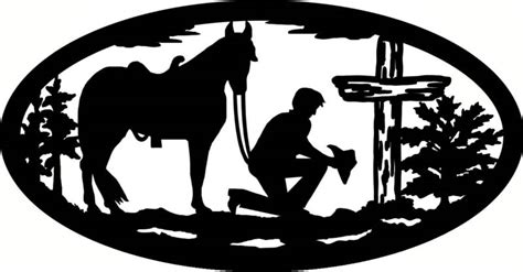 praying cowboy silhouette clipart 10 free Cliparts | Download images on Clipground 2024