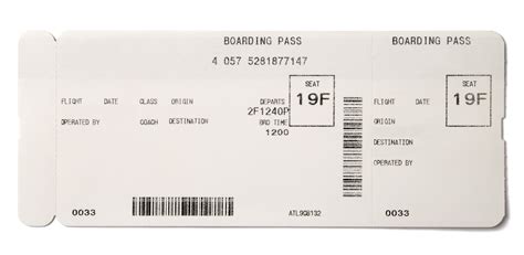 Boarding Pass Template | Business Mentor