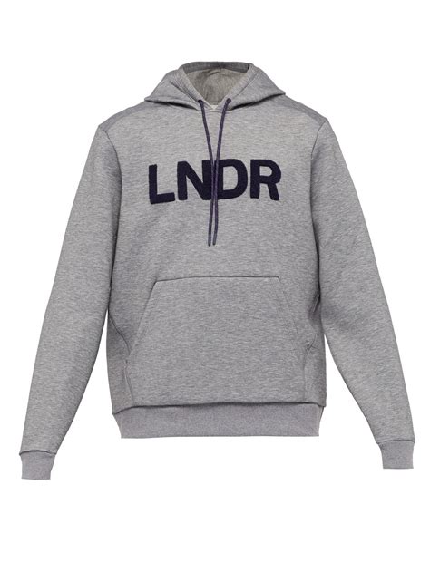 Lyst - LNDR Tech Preme Logo Patch Technical Sweatshirt in Gray for Men