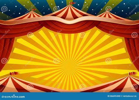 Circus Tent Background stock vector. Illustration of circus - 86695300