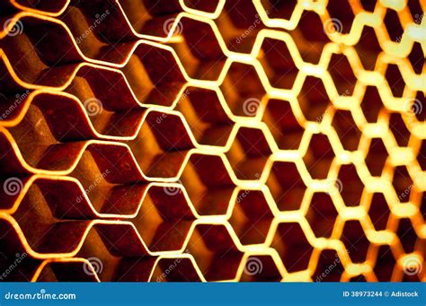 Abstract Metal Honeycomb Structure Stock Photo | CartoonDealer.com #38973244