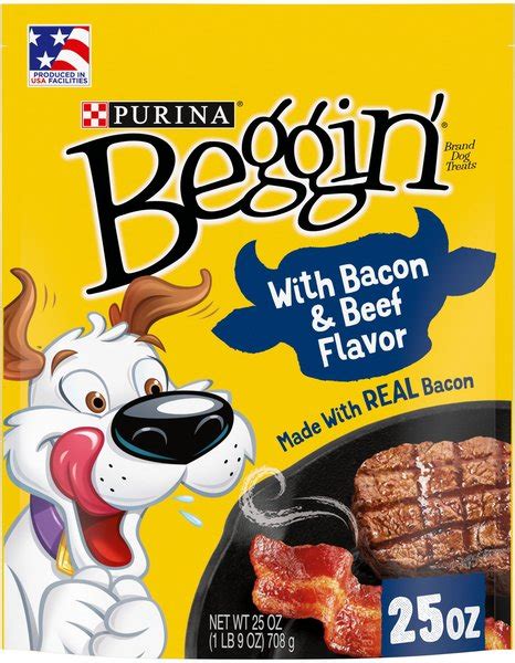 Purina Beggin' Strips Real Meat with Bacon & Beef Flavored Dog Treats ...