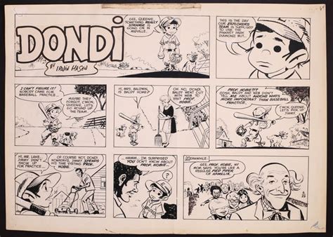 Original Art for the Dondi Comic Strip (June 29, 1975) by Irwin Hasen