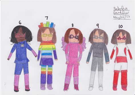 Humanized Cast of Numberblocks (Part 2) by SurfingTheSeaWorld on DeviantArt