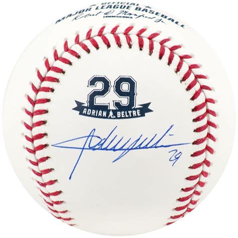 Adrian Beltre Signed OML Retirement Logo Baseball (JSA) | Pristine Auction