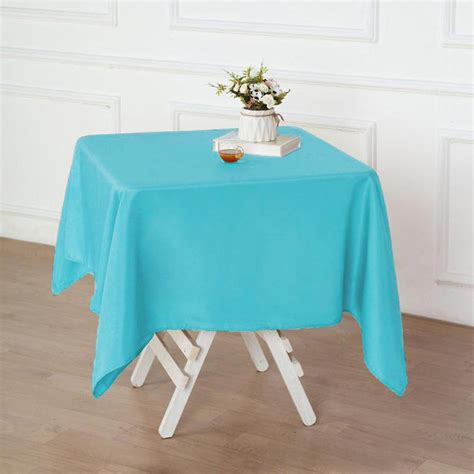 54"x54" Turquoise Seamless Polyester Tablecloth