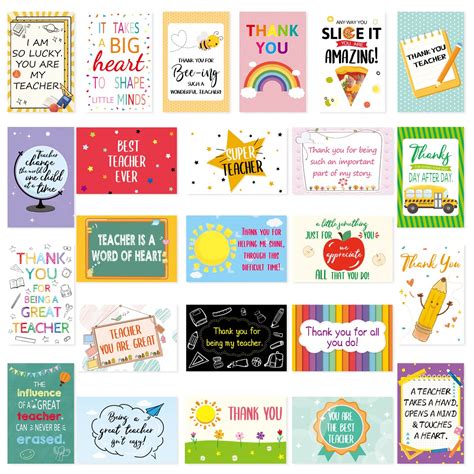 20 Pieces Thank You Cards For Teacher Appreciation Ubuy Nepal | lupon ...