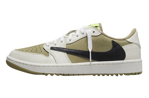 Travis Scott x Air Jordan 1 Low Golf Neutral Olive FZ3124-200 ...