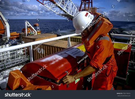 Crew Ship Member Seen On Deck Stock Photo 750179416 | Shutterstock