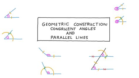 Lesson Video: Geometric Construction: Congruent Angles and Parallel Lines | Nagwa