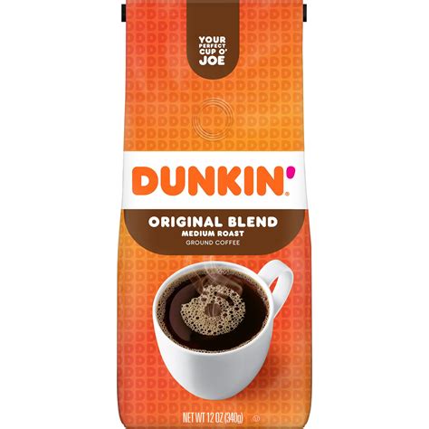 Dunkin' Original Blend Ground Coffee, Medium Roast, 12 Ounces - Walmart.com - Walmart.com