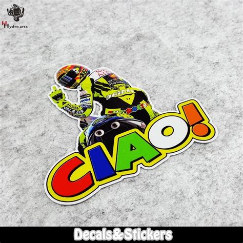 NO.LN136 46# Rossi CIAO! 3M Material Reflective Stickers MOTO GP Car Sticker Decals Racing ...