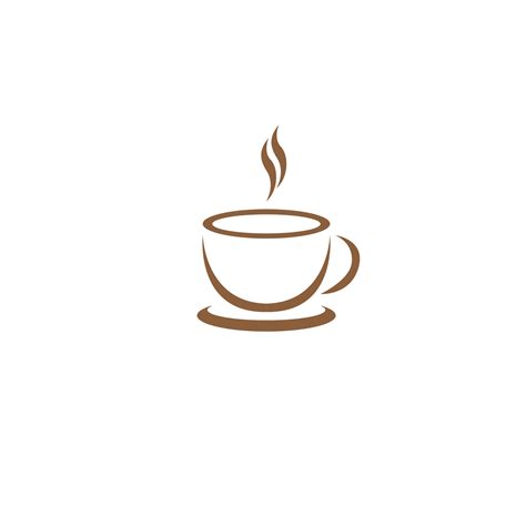 COFFEE CUP LINE MINIMALIST LOGO ICON VECTOR SYMBOL ILLUSTRATION MODERN ...