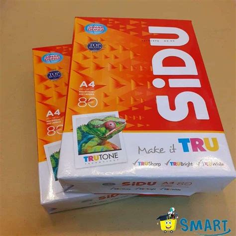 Jual Kertas Hvs Sidu A4 80gr Di Seller Smart Stationery - Sedati Gede, Kab. Sidoarjo | Blibli