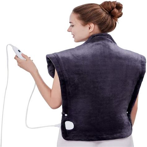 Electric Heating Pads for Back Neck Shoulder Pain Relief, Heating Warm ...