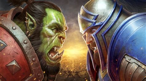 Battle For Azeroth - Orcs vs Humans Cover Art Re-illustration. Makes for a nice wallpaper! : r/wow