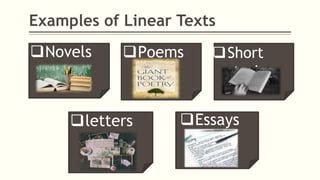 Linear and nonlinear text | PPT