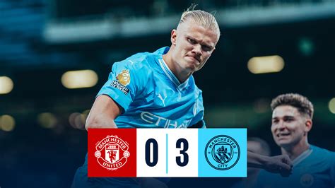 Manchester United 0-3 City: Brief highlights