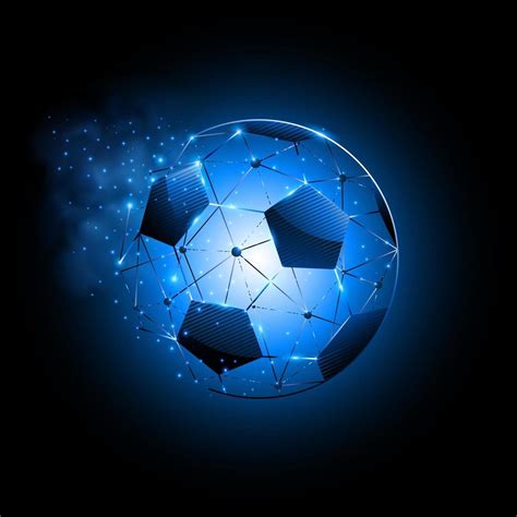 Abstract soccer ball particles background 1864794 Vector Art at Vecteezy