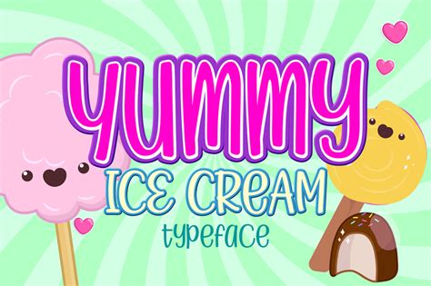 Yummy Ice Cream Font | dafont.com