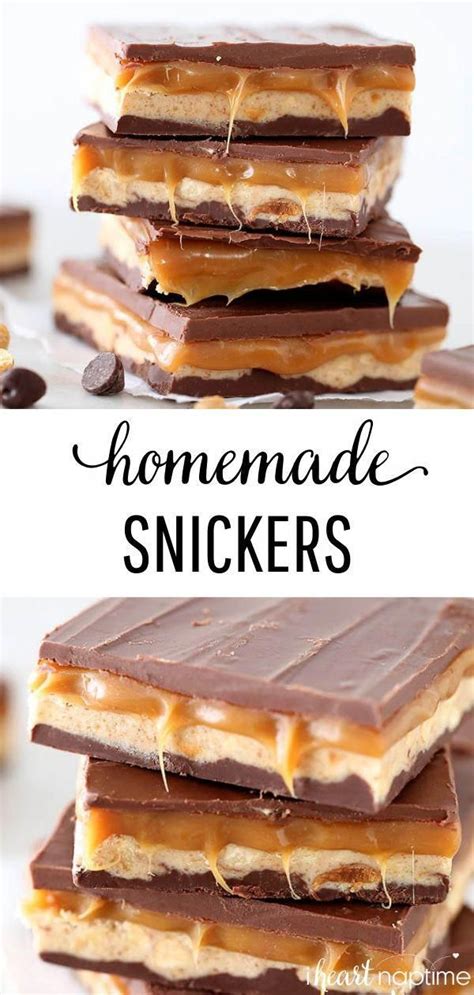 This Homemade Snickers recipe tastes better than the real thing! These are INCREDIBLE! # ...