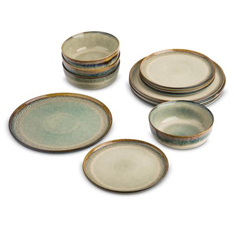 Yellowstone 12-Piece Ceramic Dinnerware Set, Kayce Collection - Walmart.com