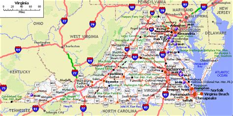 Map Of Northern Virginia Cities And Towns