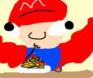 Mario's Spaghetti Noodle - Drawception