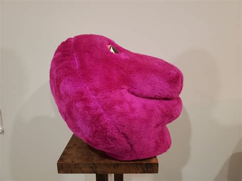 Vintage Full Size Barney Costume Head Feet and Hands - Etsy