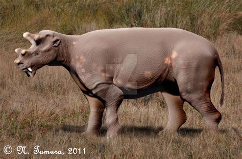 Uintatherium by NTamura on DeviantArt