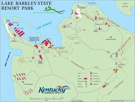 Lake Barkley State Resort Park Map - cadiz KY • mappery | Kentucky ...